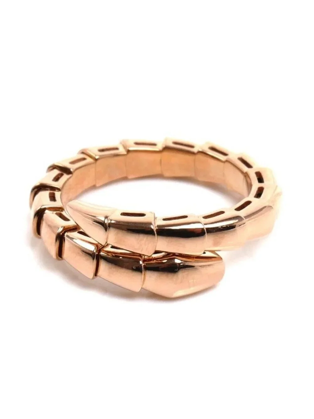 Bvlgari 18K Pink Gold Serpenti Viper Ring